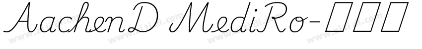 AachenD MediRo字体转换